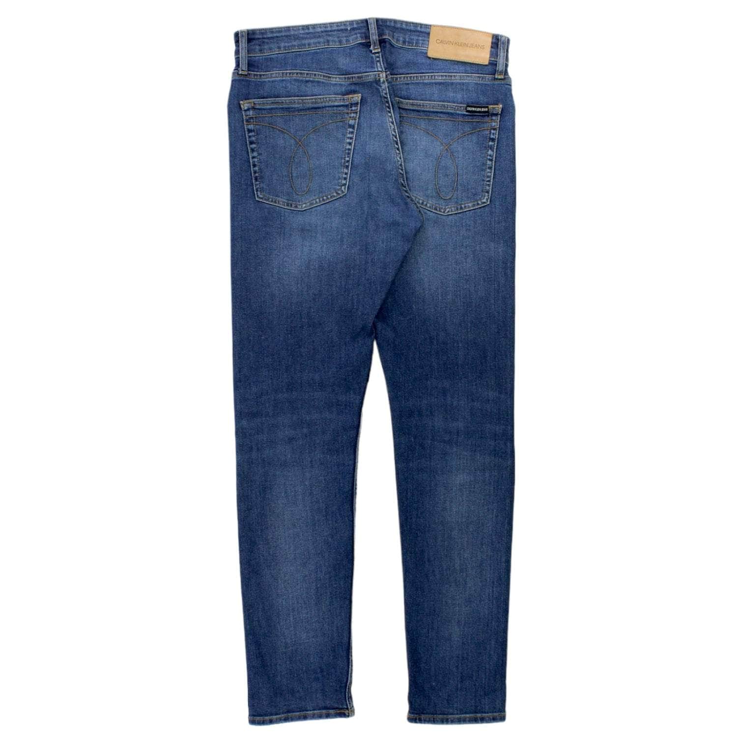 Calvin Klein Blue Faded Straight Fit Jeans