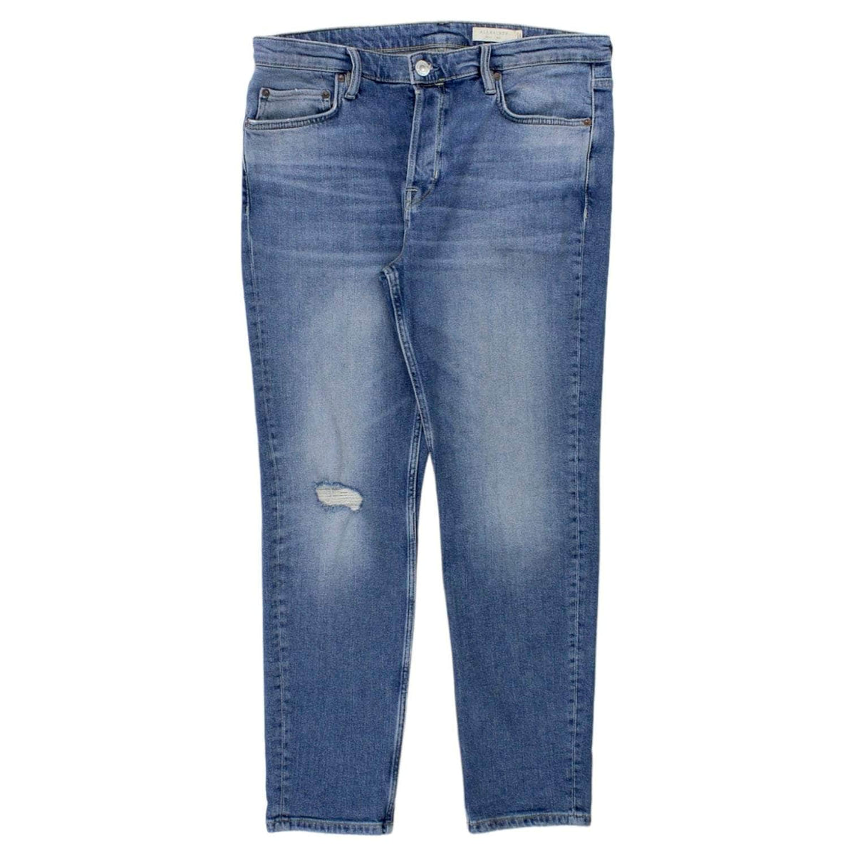 Allsaints Blue Faded & Distressed Jeans