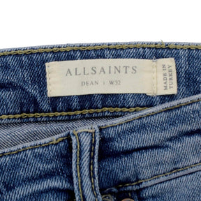 Allsaints Blue Faded & Distressed Jeans