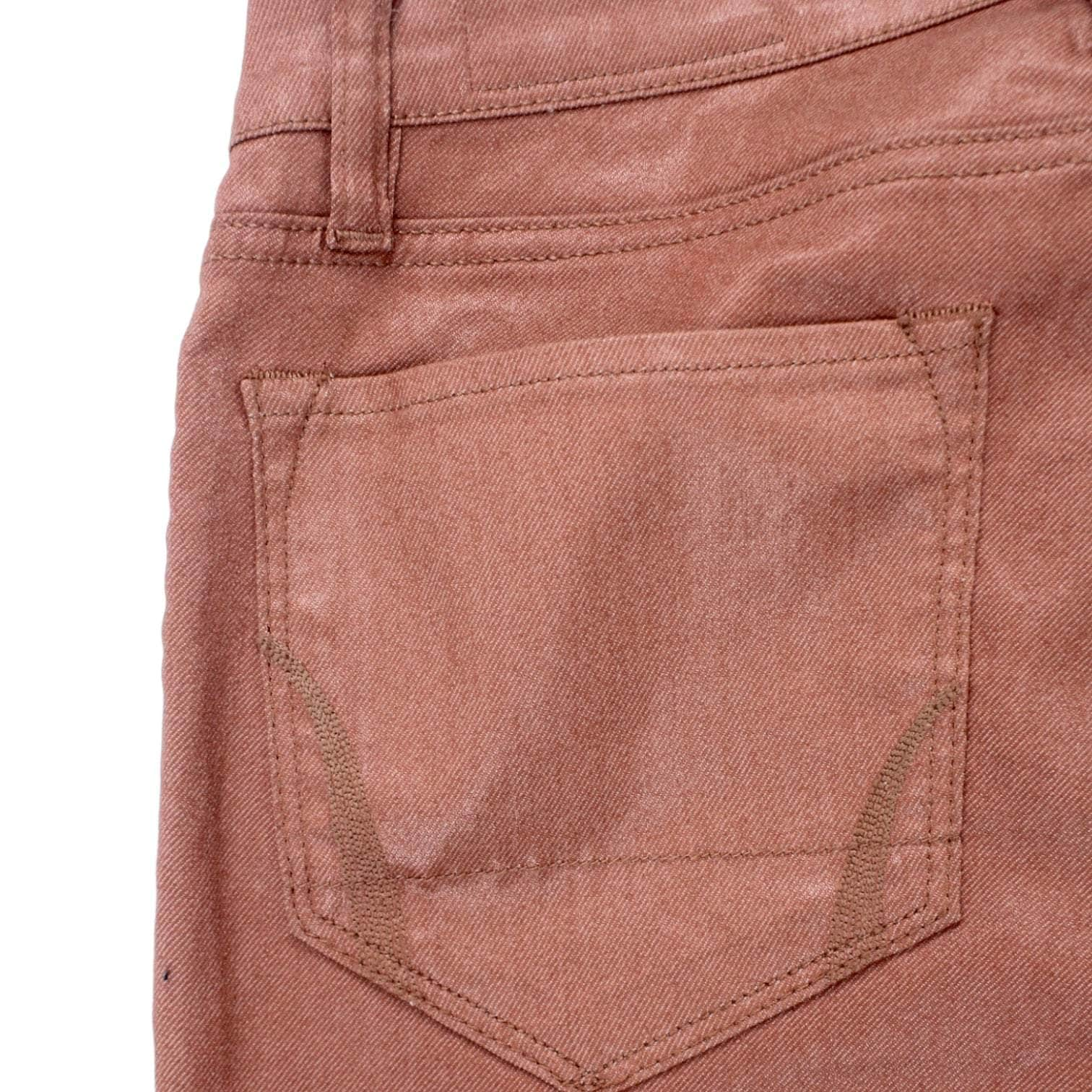 Allsaints Spitalfields Pink Coated Ankle Zip Jeans