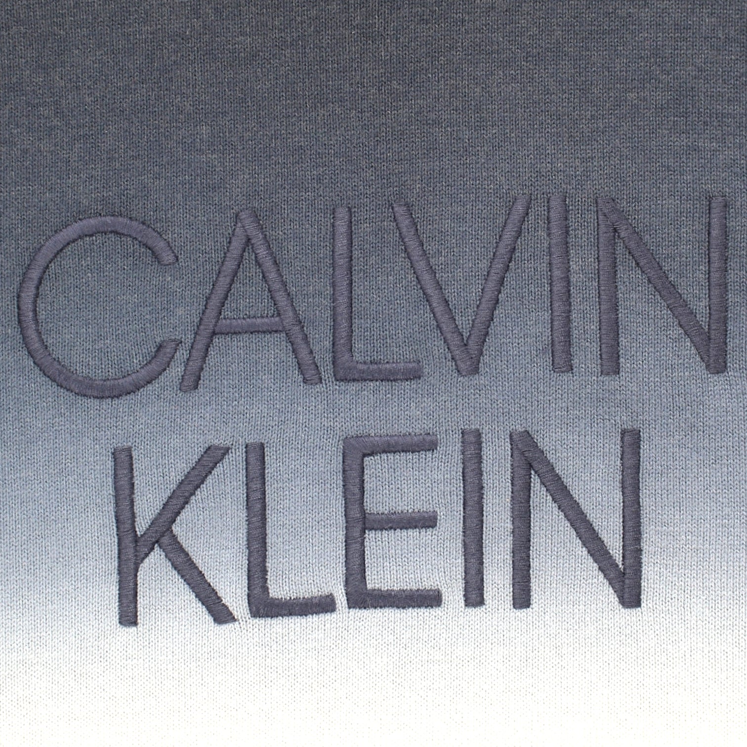 Calvin Klein Blue Dip Dyed Embroidered Jumper