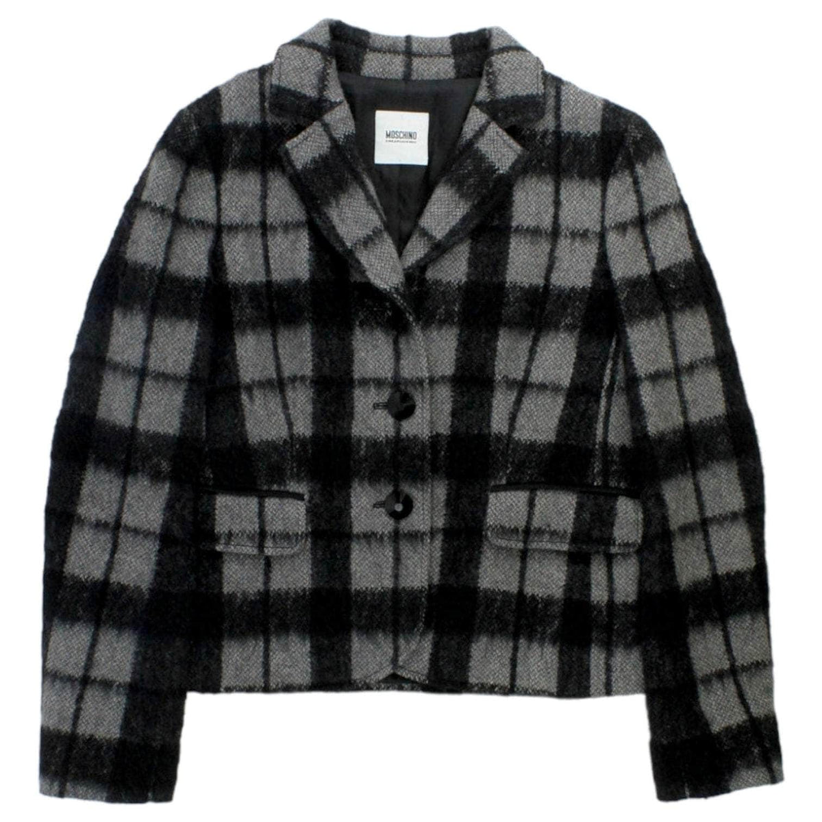 Moschino Black & Grey Check Jacket