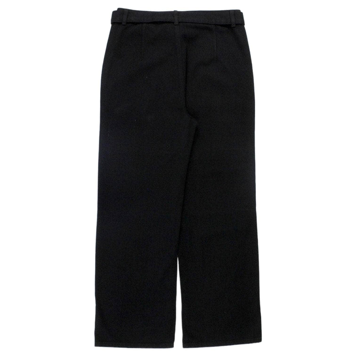 Cider Black Canvas Cargo Belted Trousers