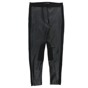 French Connection Black Faux Leather Trousers