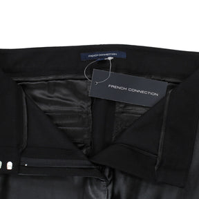 French Connection Black Faux Leather Trousers