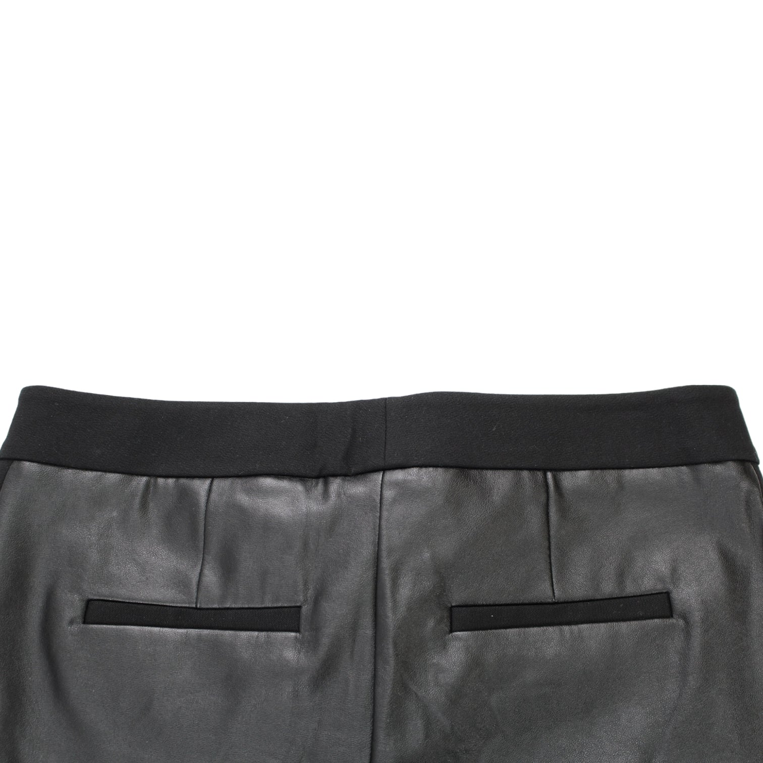 French Connection Black Faux Leather Trousers