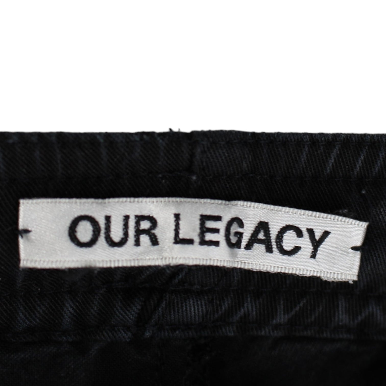 Our Legacy Black Straight Leg Trousers
