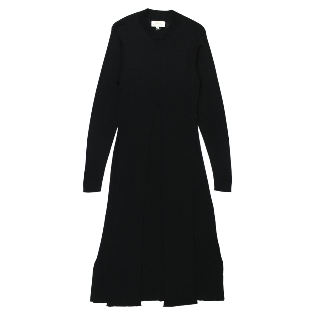 Studio Nicholson Black Twist Wrap Dress