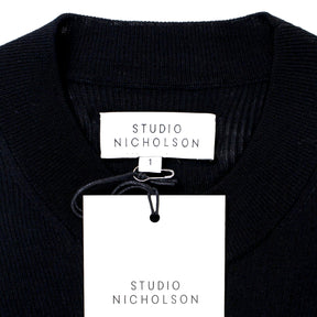 Studio Nicholson Black Twist Wrap Dress