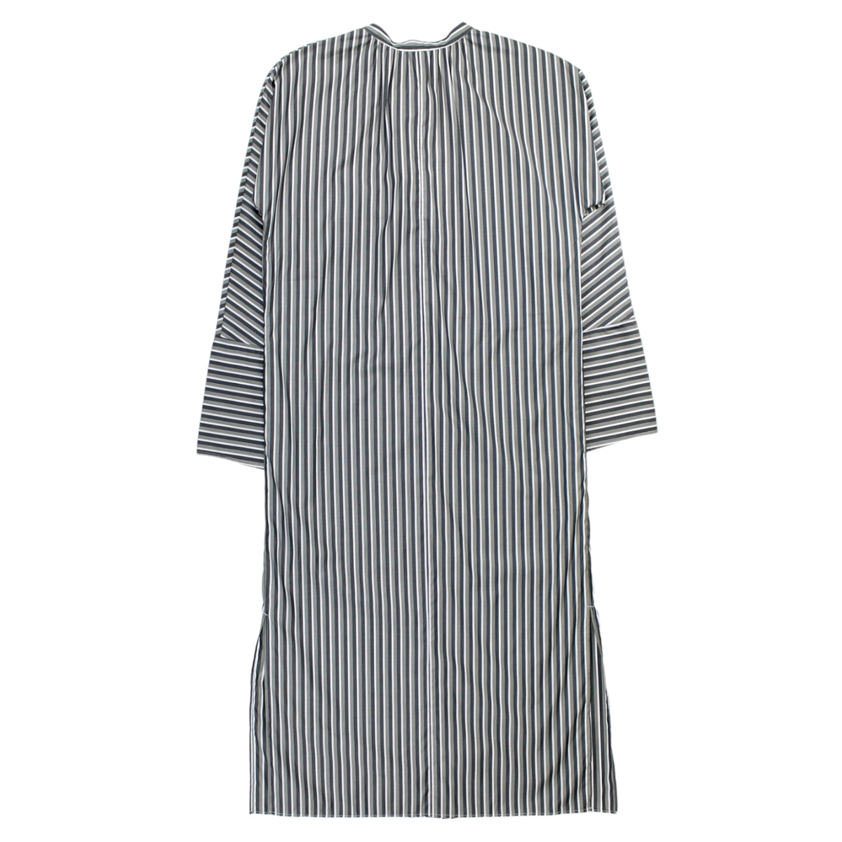 Studio Nicholson Green Striped Shirt Dress