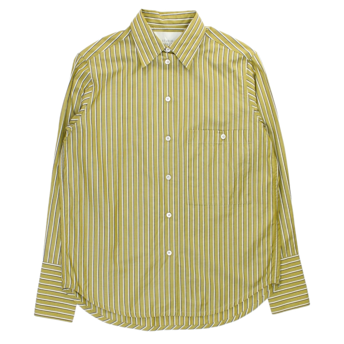 Studio Nicholson Green Stripe Shirt