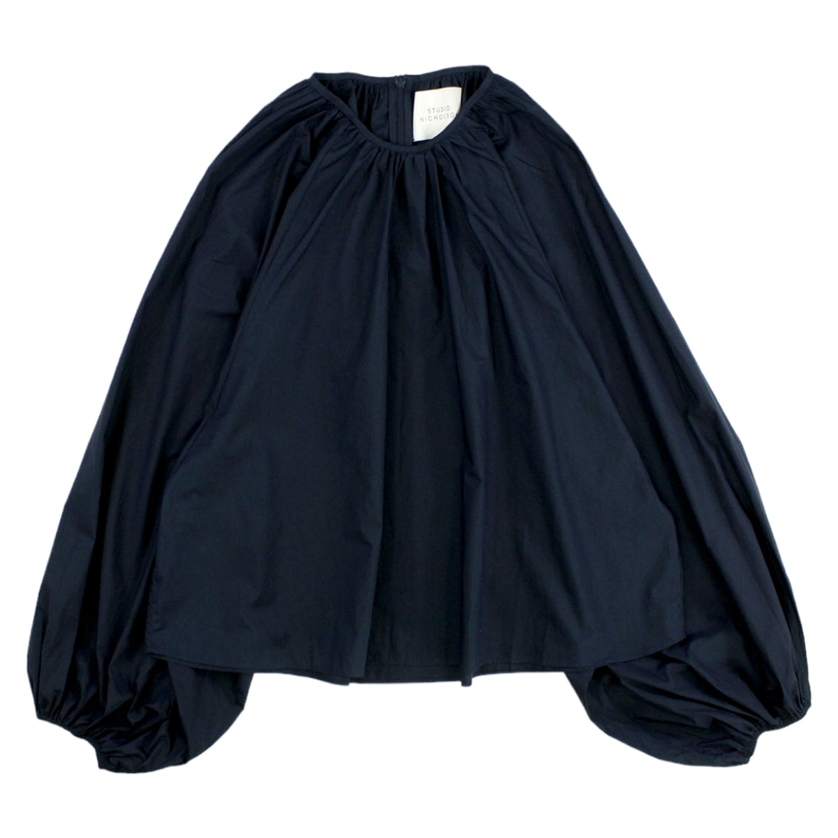 Studio Nicholson Dark Navy Gathered Top