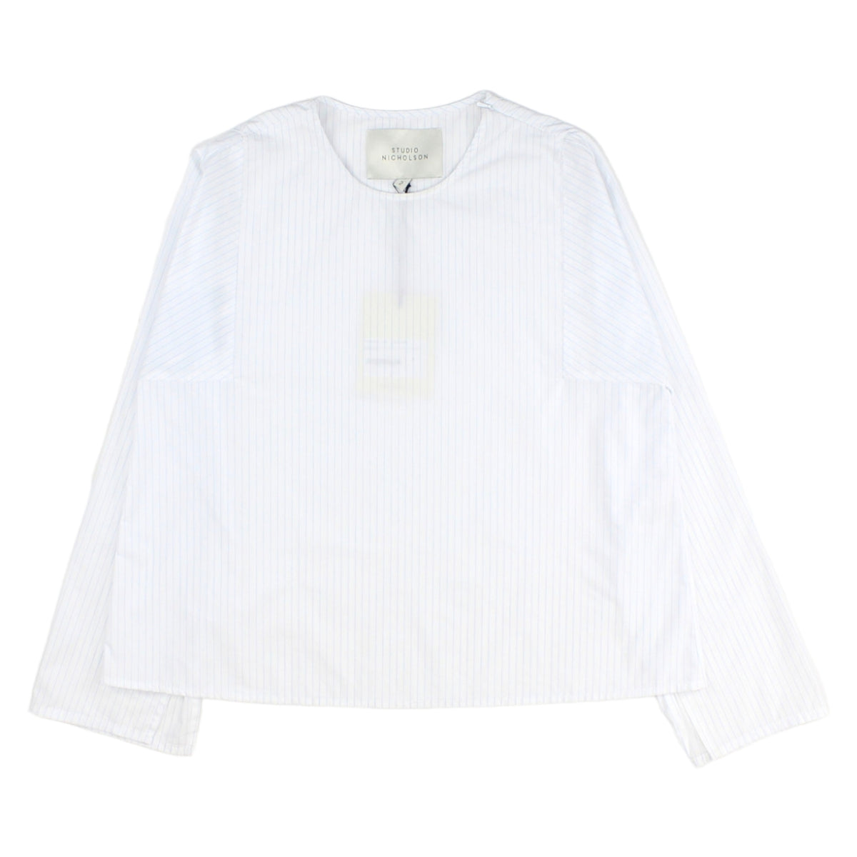 Studio Nicholson Blue Stripe Split Sleeve Top