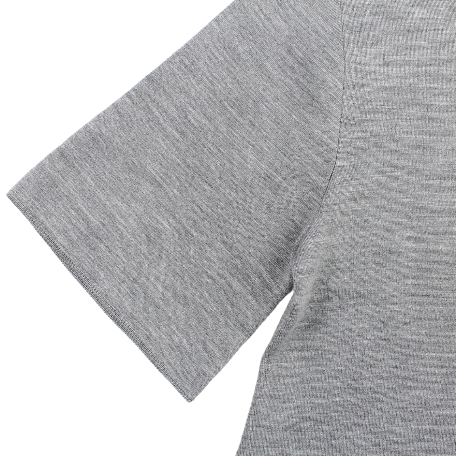 Studio Nicholson Grey Marl Short Sleeve Knit