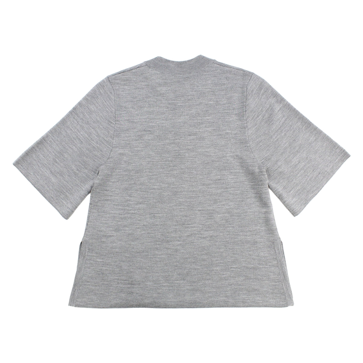 Studio Nicholson Grey Marl Short Sleeve Knit