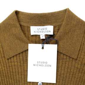 Studio Nicholson Tobacco Long Sleeve Knit