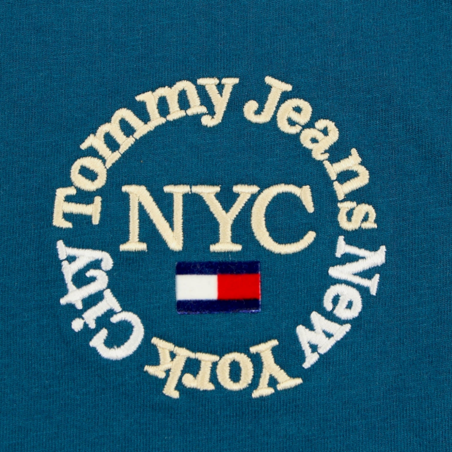 Tommy Jeans Petrol Cropped T-Shirt