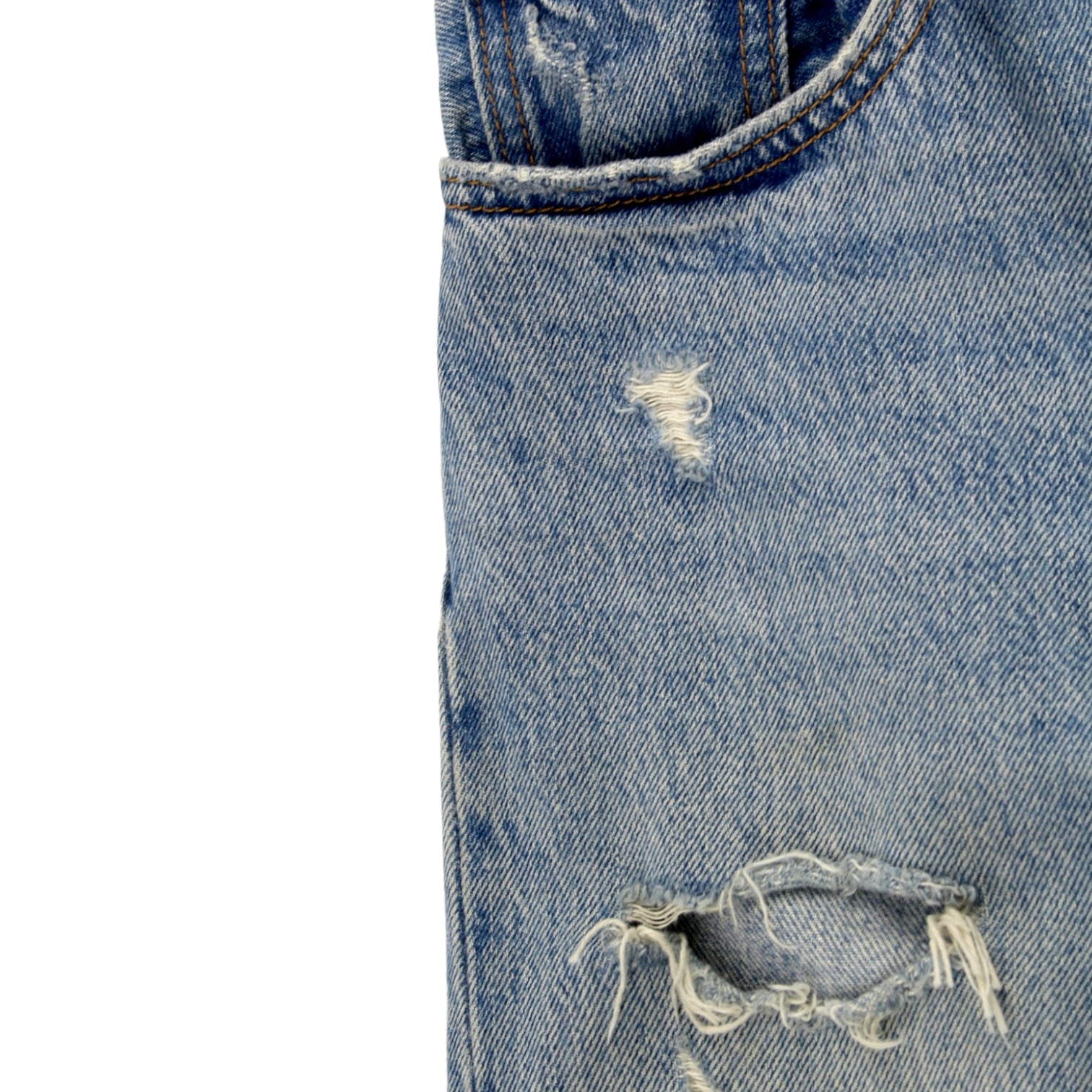 Levi's 501 Blue Distressed Jeans