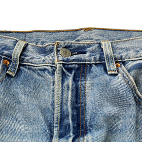 Levi's 501 Blue Distressed Jeans