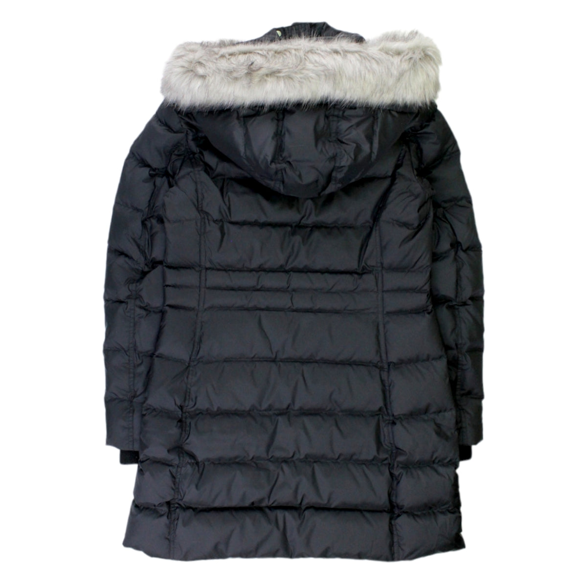 Tommy Hilfiger Black Hooded Quilted Coat