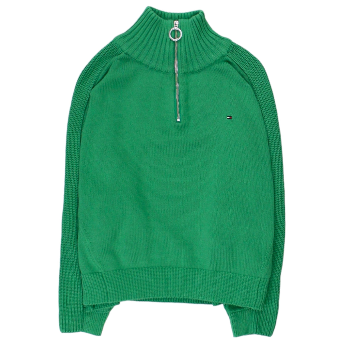 Tommy Hilfiger Green 1/4 Zip Jumper