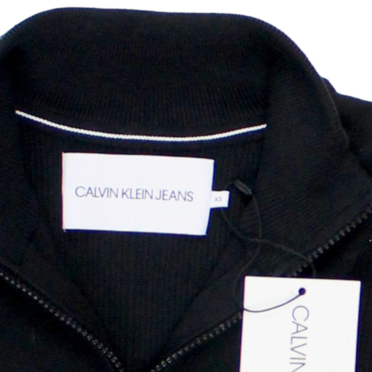 Calvin Klein Jeans Black 1/4 Zip Jumper