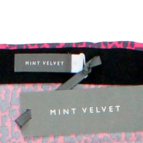 Mint Velvet Pink Animal Print Skirt