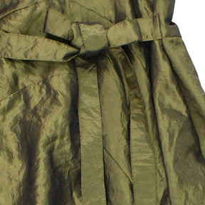 Religion Green Silk Bias Cut Dress