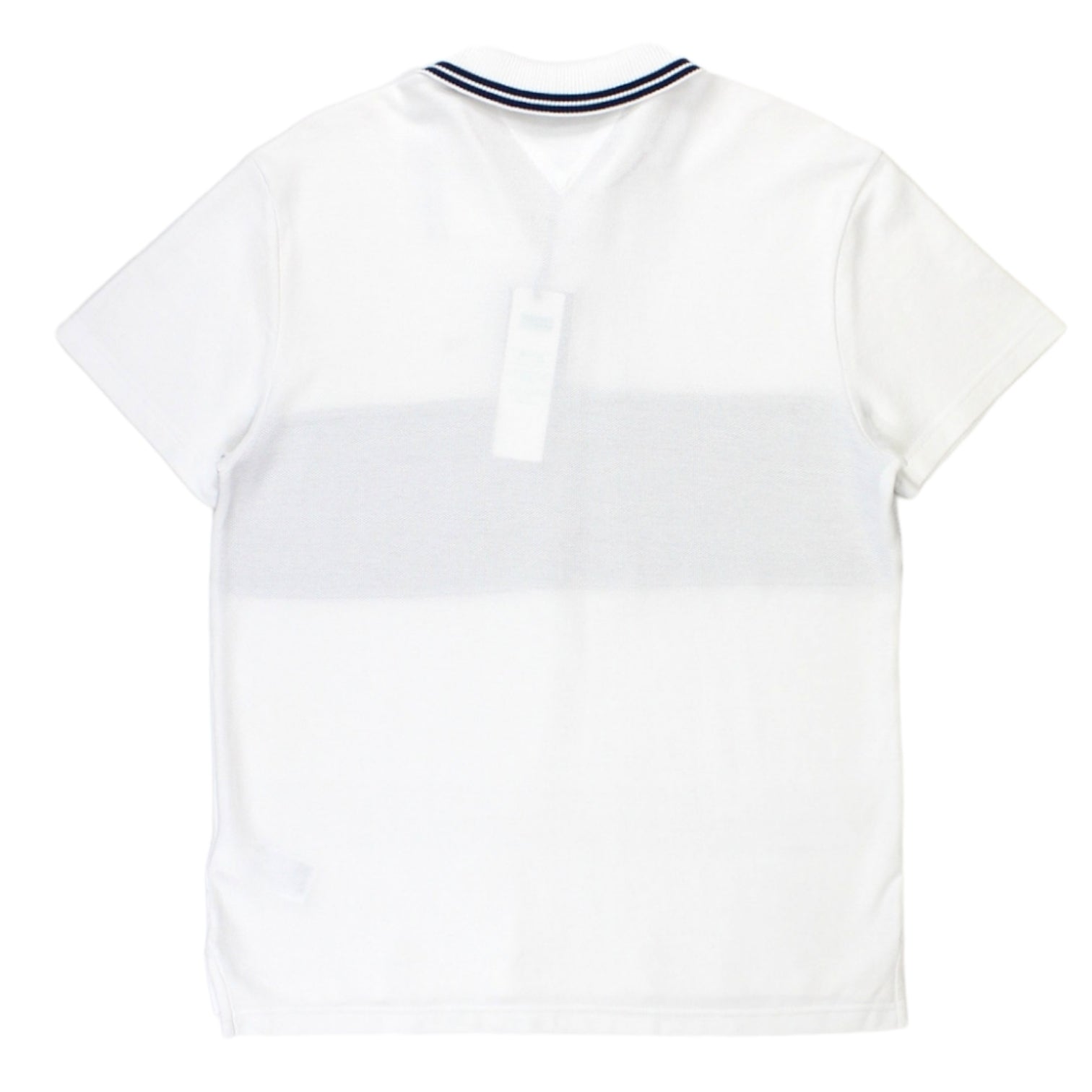 Tommy Jeans White Pique & Mesh Polo Shirt