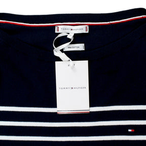 Tommy Hilfiger Navy & White Breton Top