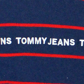 Tommy Jeans Navy & Red Striped Jumper