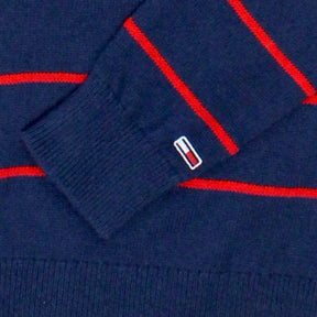 Tommy Jeans Navy & Red Striped Jumper