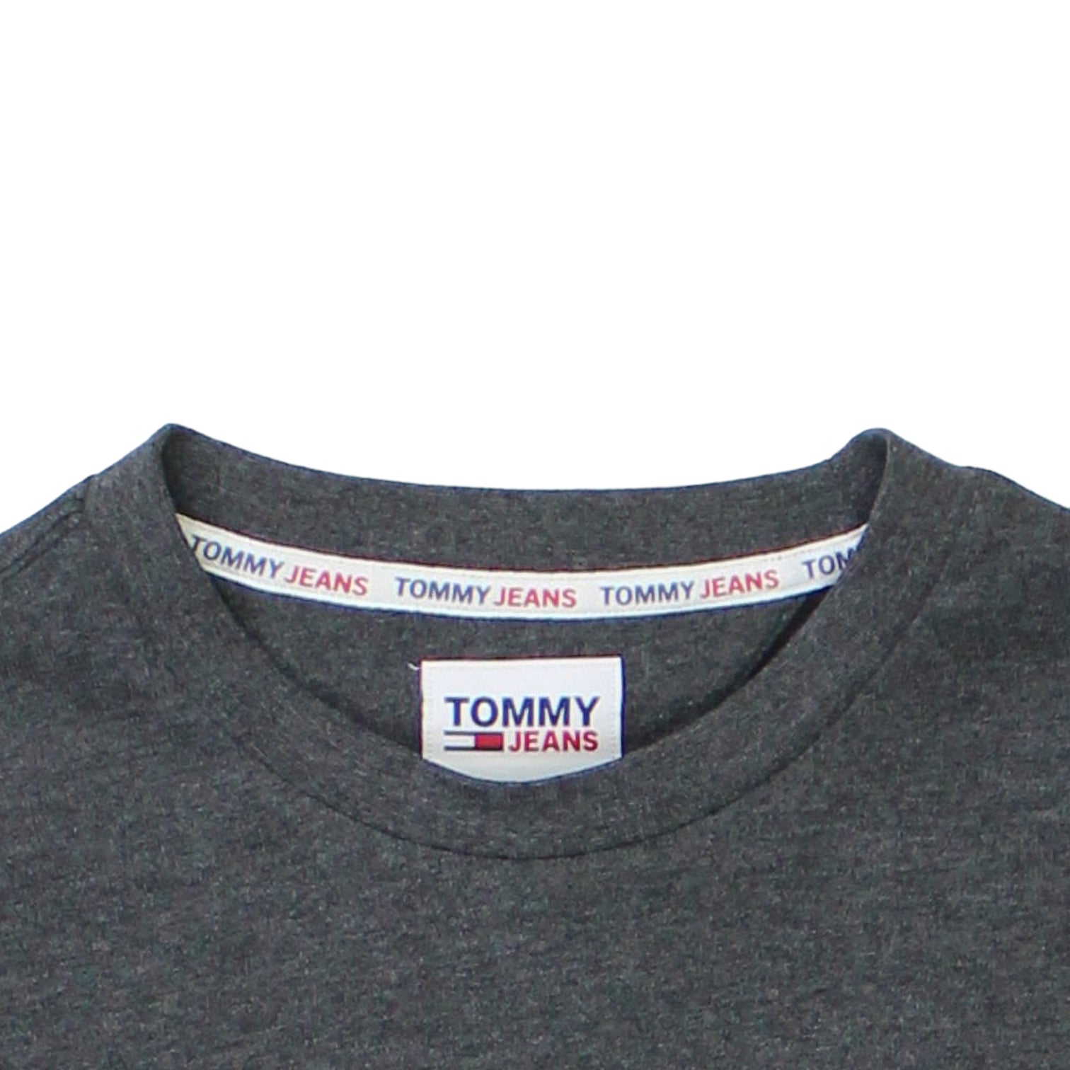 Tommy Jeans Charcoal Marl Jersey Top