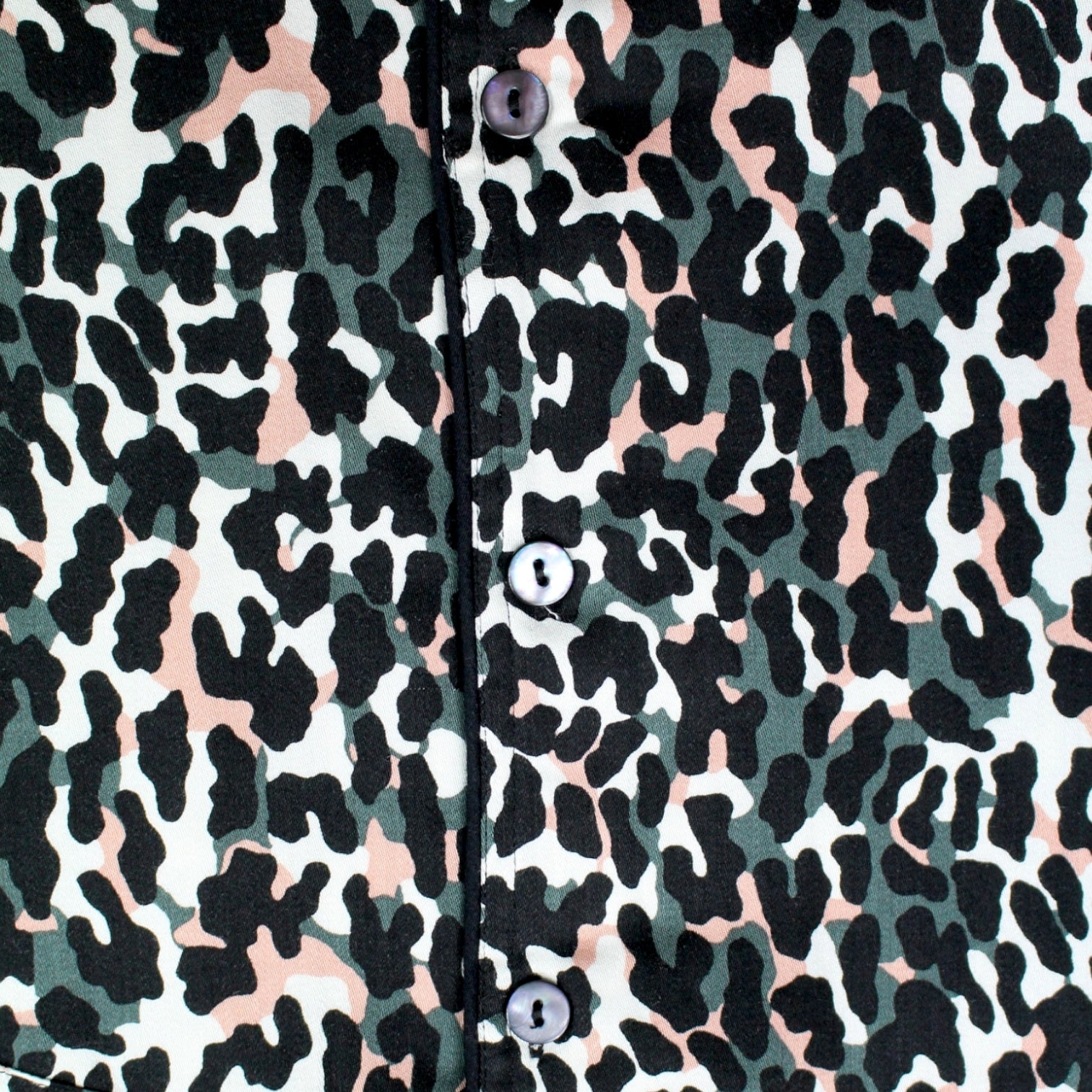 Hush Cream Camo Leopard Printed Shirt