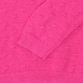 Hush Pink Bobble Alpaca Knit Jumper