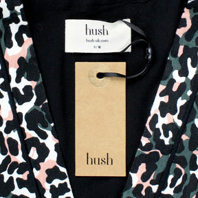 Hush Black Camo Leopard Kimono