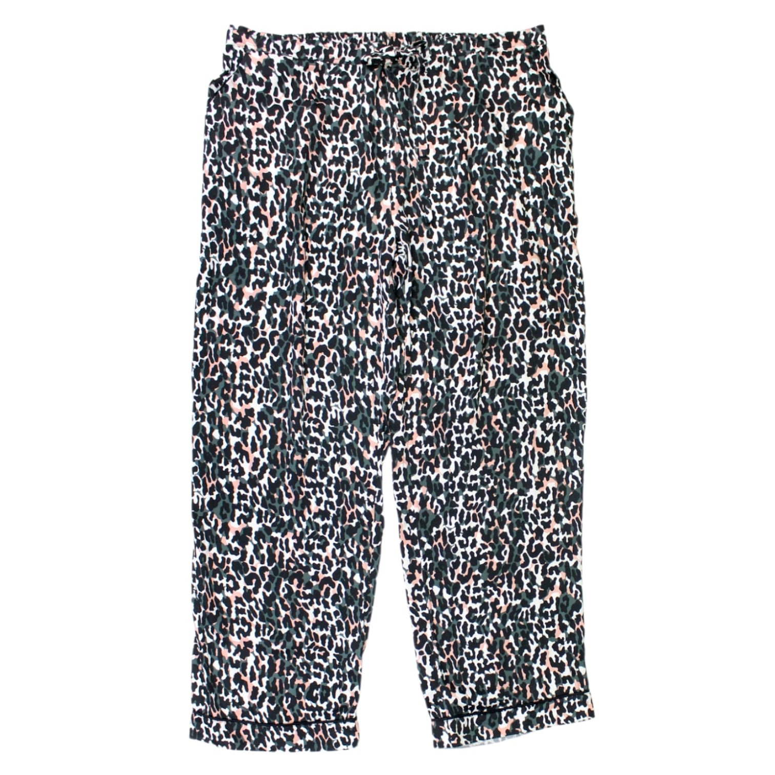 Hush Black Cameo Leopard Trousers