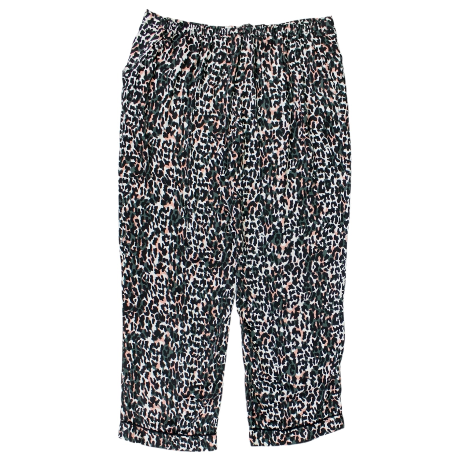 Hush Black Cameo Leopard Trousers