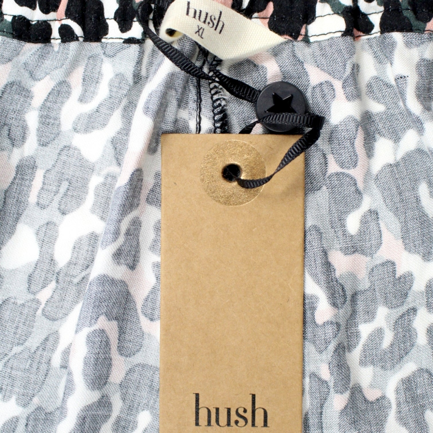 Hush Black Cameo Leopard Trousers