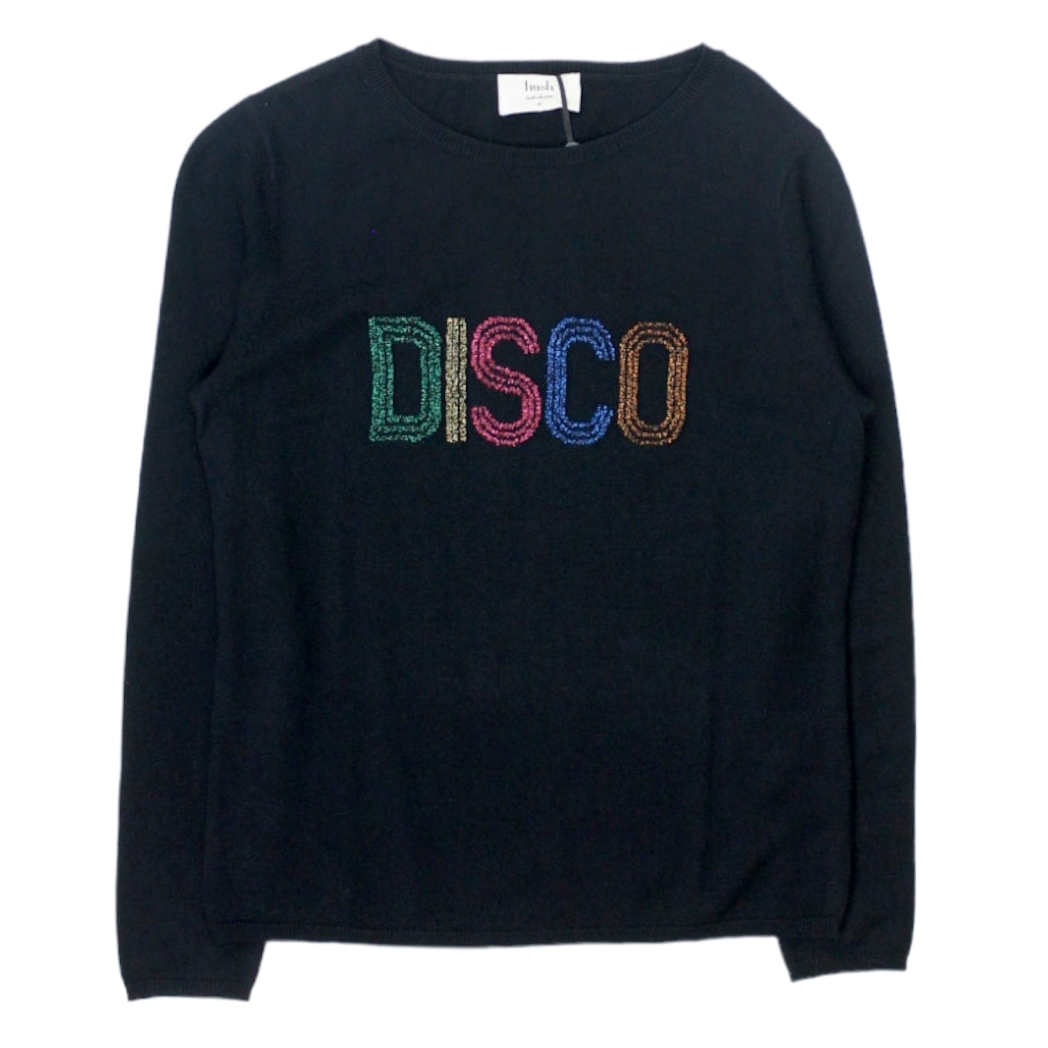 Hush Black Lurex DISCO Jumper