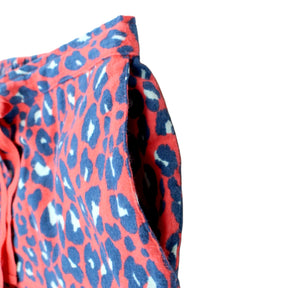Hush Red Bright Leopard Flannel Pyjamas