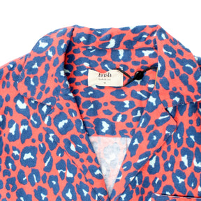 Hush Red Bright Leopard Flannel Pyjamas