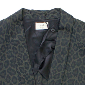 Hush Dark Green Jacquard Blazer