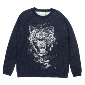 Hush Navy Tiger Alpaca Jumper