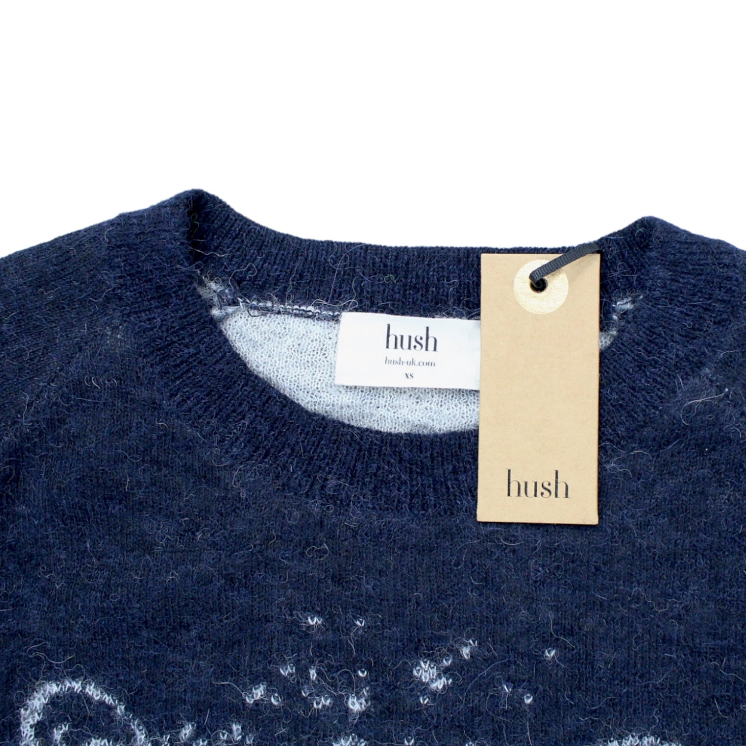 Hush Navy Tiger Alpaca Jumper