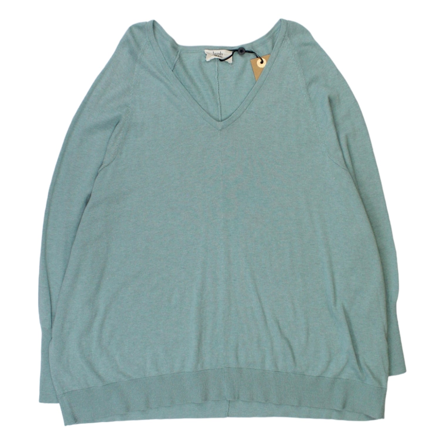 Hush Green V-Neck Beatrice Jumper