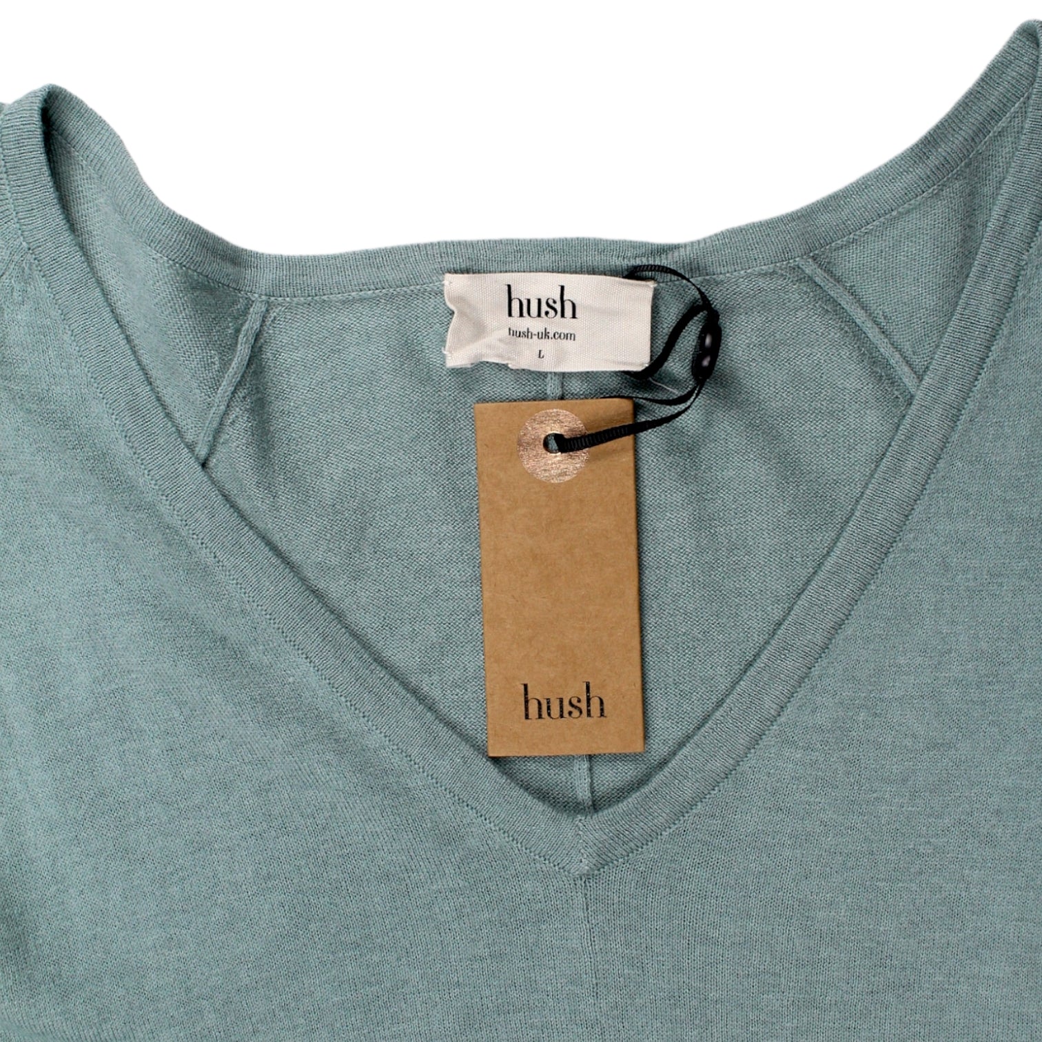 Hush Green V-Neck Beatrice Jumper