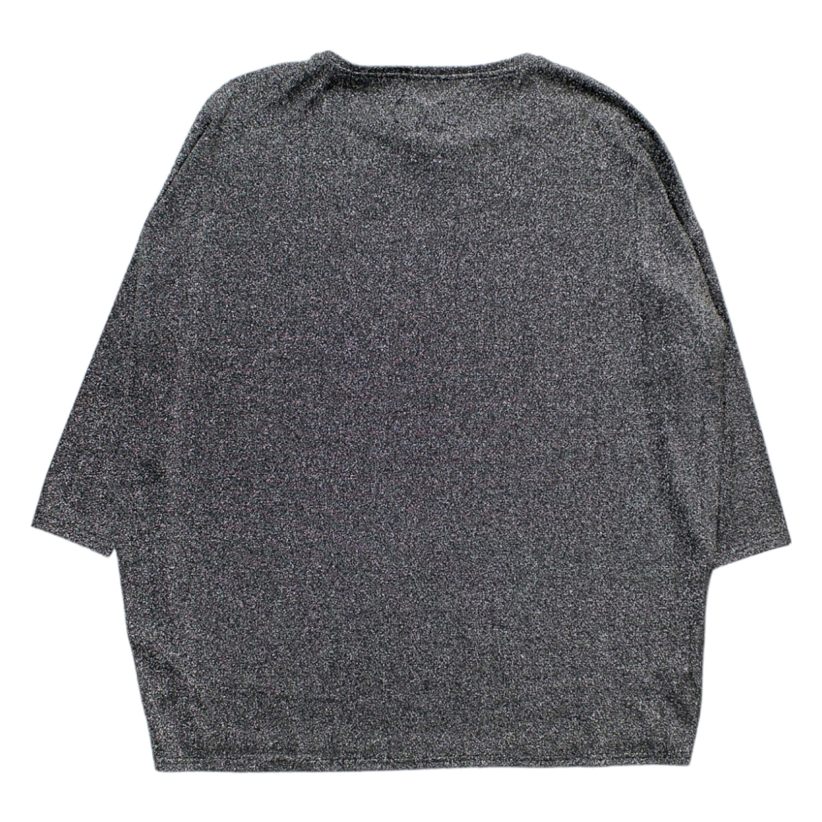 Hush Silver Glitter Wide Neck top