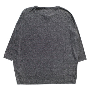 Hush Silver Glitter Wide Neck top