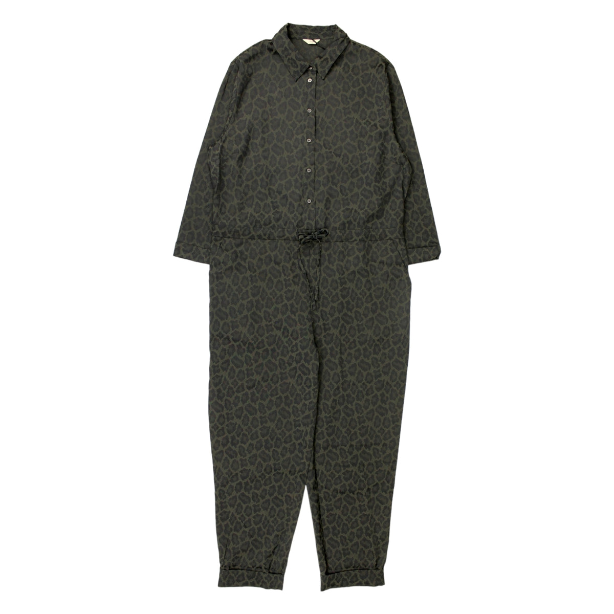Hush Dark Green Jacquard Jumpsuit